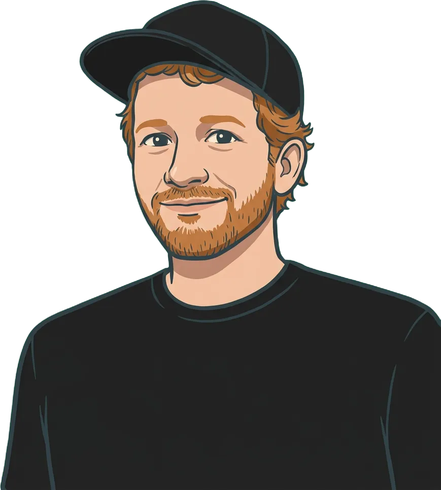 Illustrated portrait of Trey Barrow